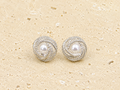 Sterling silver and pearl earrings
