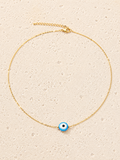 Opalite evil eye necklace