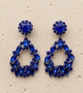Swarovski crystal blue drop earrings