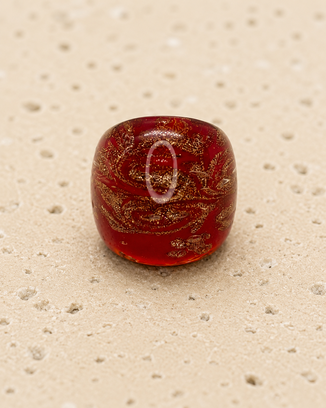 Red resin ring