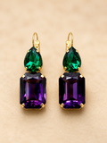 Large crystal earrings