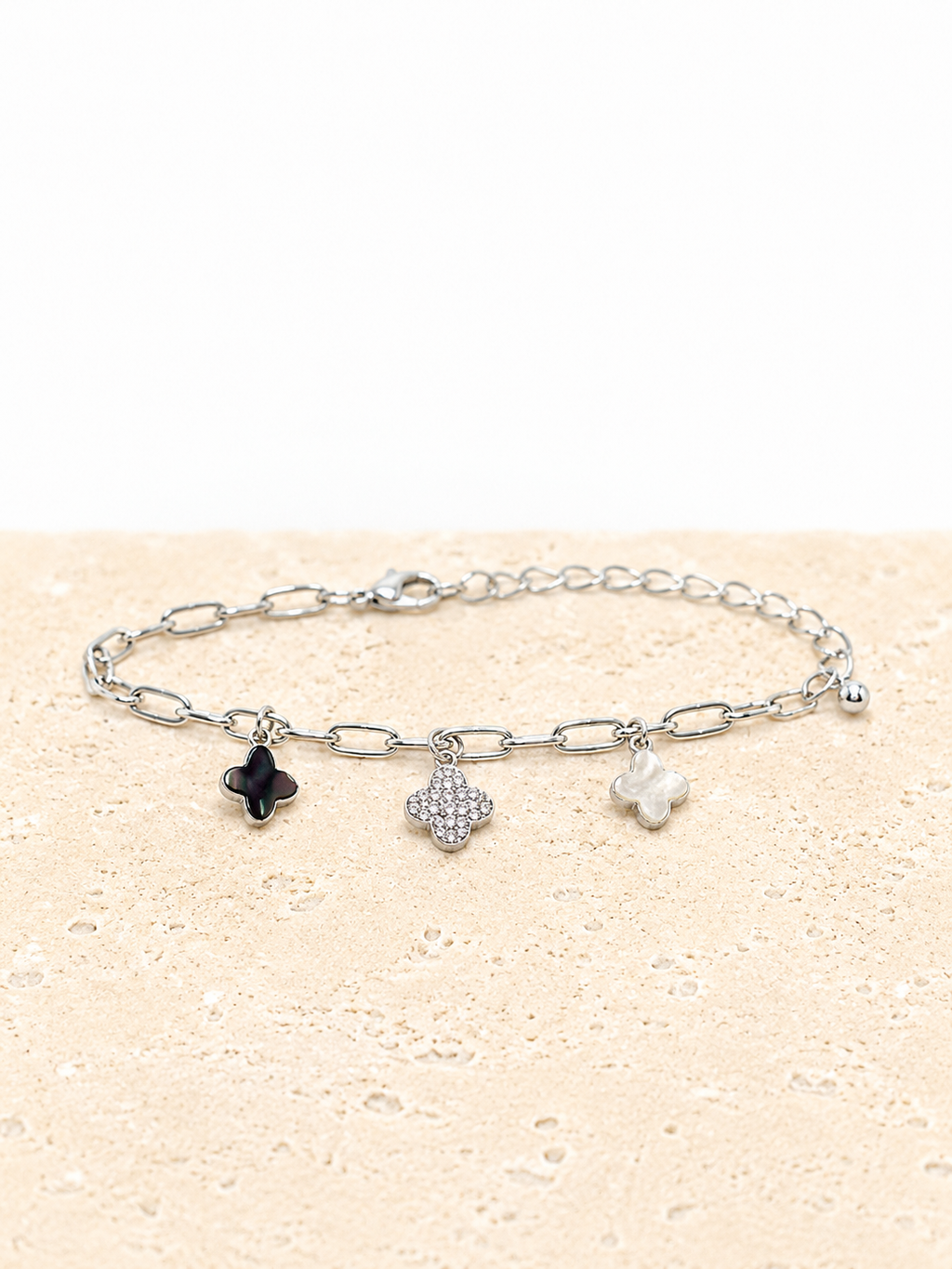 Four leaf clover Sterling Silver bracelet