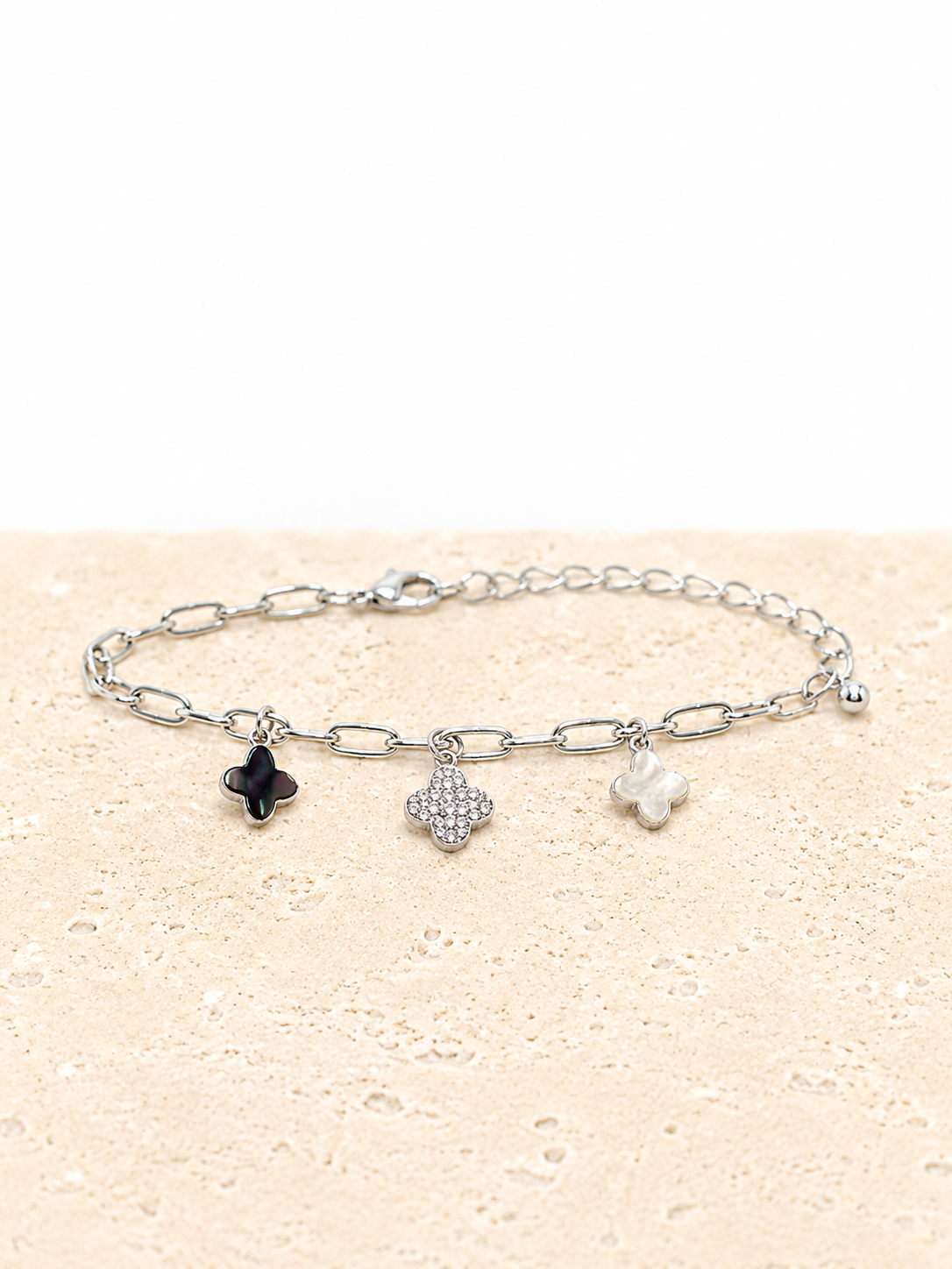 Four leaf clover Sterling Silver bracelet