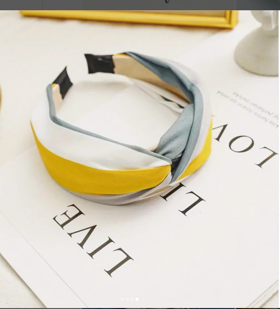 Resort wear colorful knotted headbands