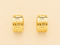 Gold Aztec earrings