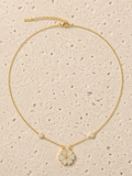 Swarovski crystal four leaf clover necklace