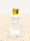 24k gold green crystal ring