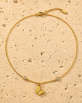 Gold butterfly necklace