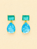 Crushed crystal earrings