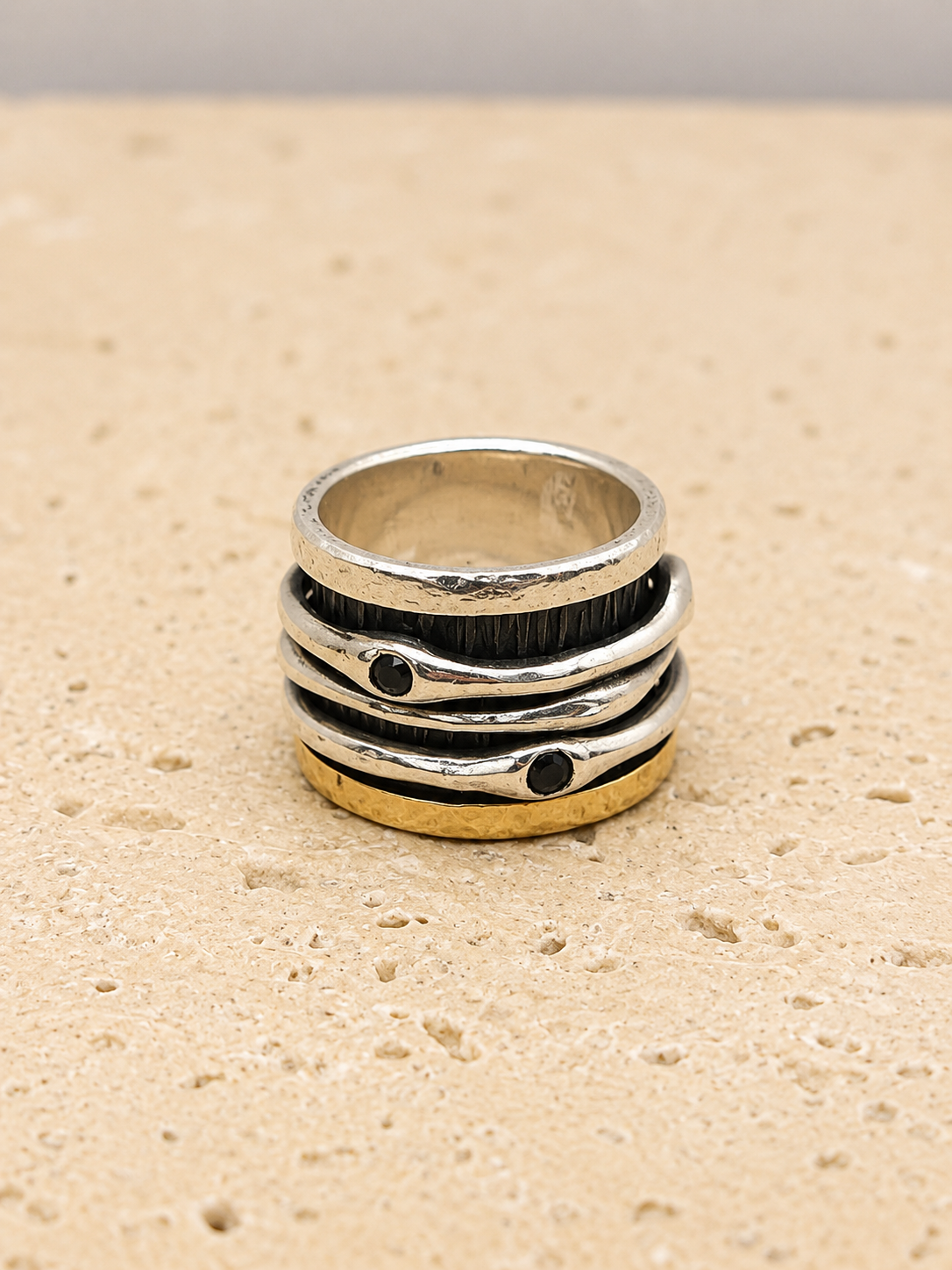 Black diamond ring