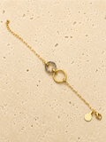 Gold link resin bracelet