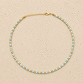 Turquoise and beaded necklace
