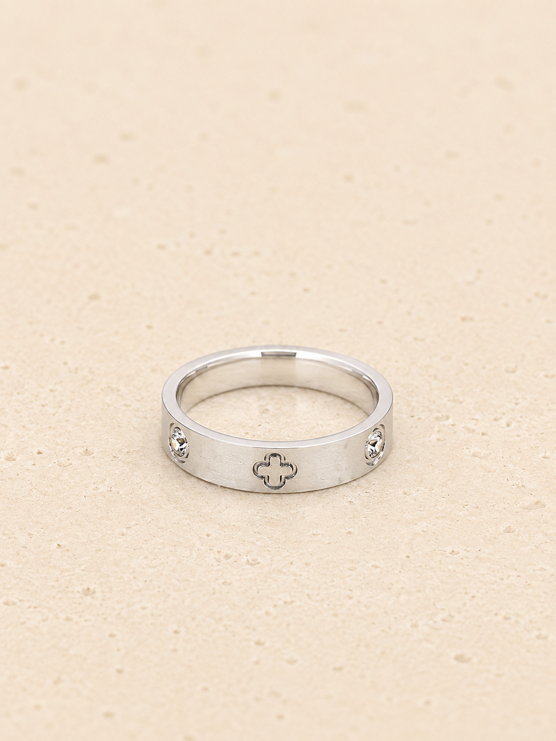 Crystal and marked ring