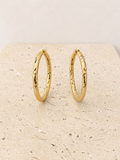 Gold hoop earrings