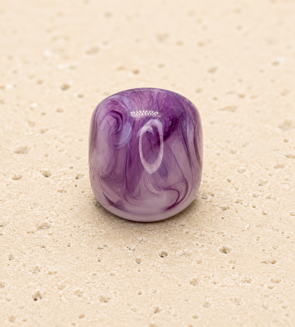 Purple resin ring