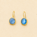 Blue stone earrings