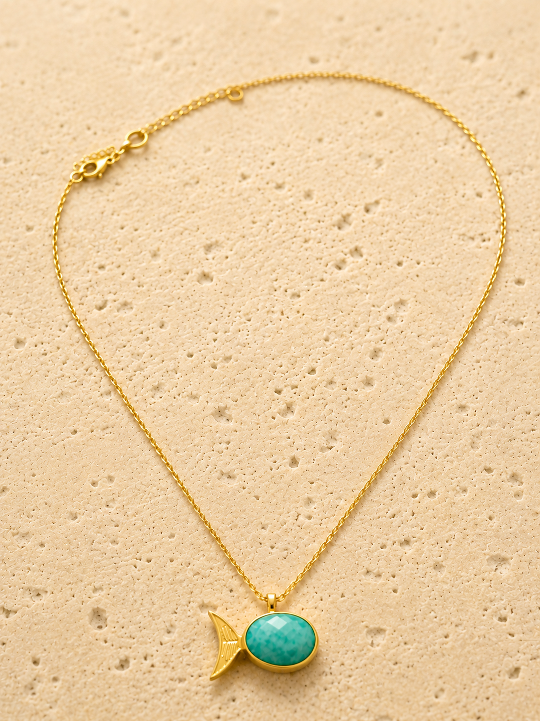 Jade fish necklace