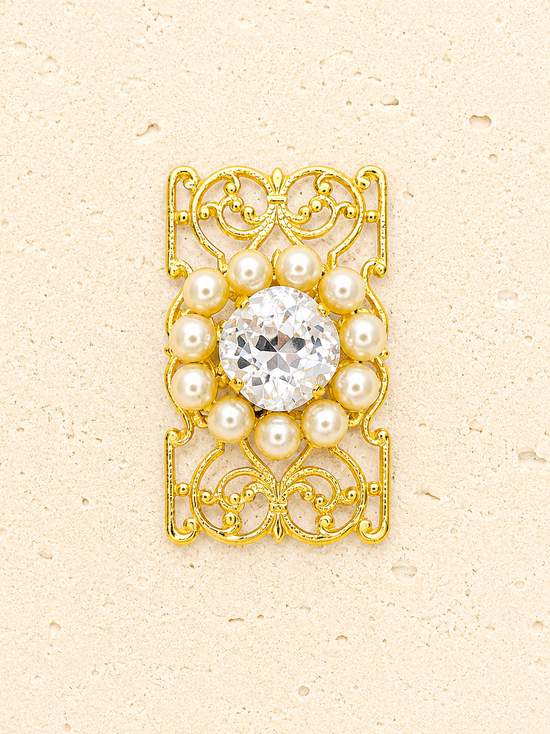 Pearl filigree ring