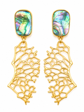 Abalone shell earrings