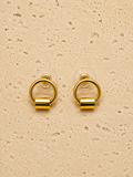 Gold plated earrings
