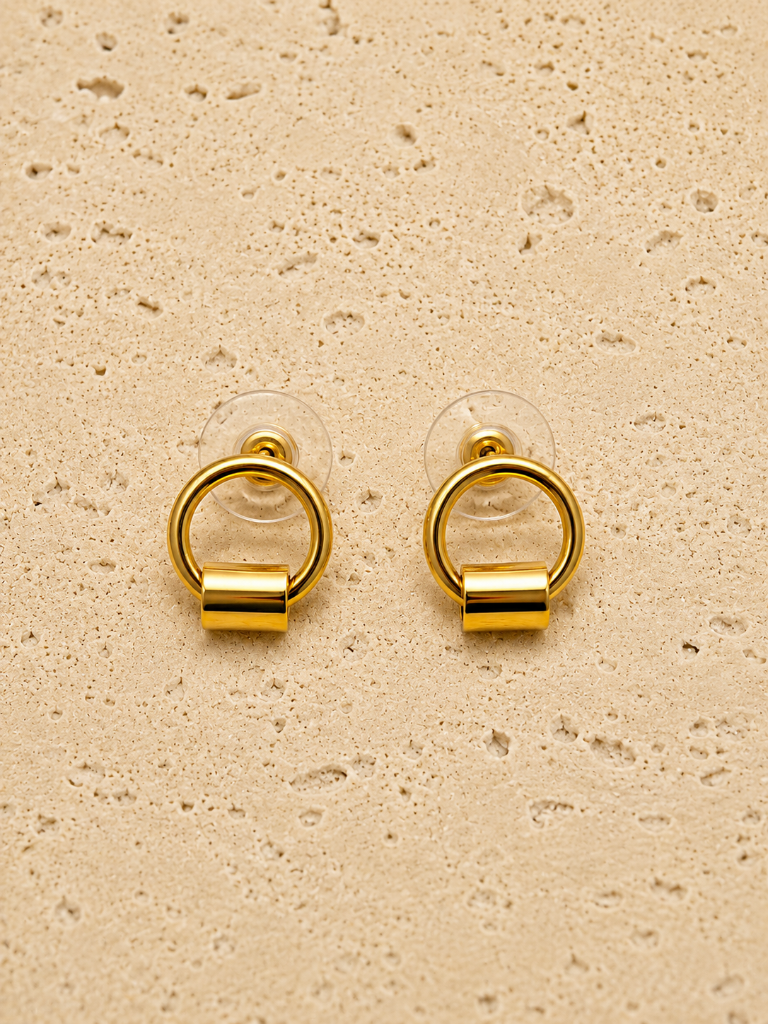 Gold plated earrings