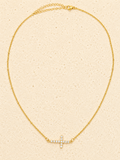 Crystal cross necklace