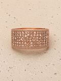 Rose gold crystal cuff