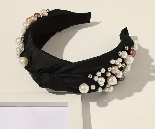 Resort wear pearl headbands