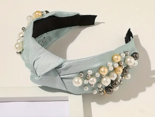 Resort wear pearl headbands