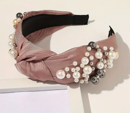 Resort wear pearl headbands