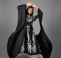 European made - Goddess ladies cotton dress in black and white