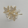 Pearl Leaf Brooch