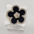 Noir Flower Brooch