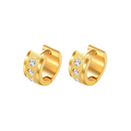 Selene Textured Huggie Earrings