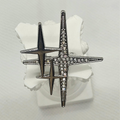 Modern Star Cross Brooch