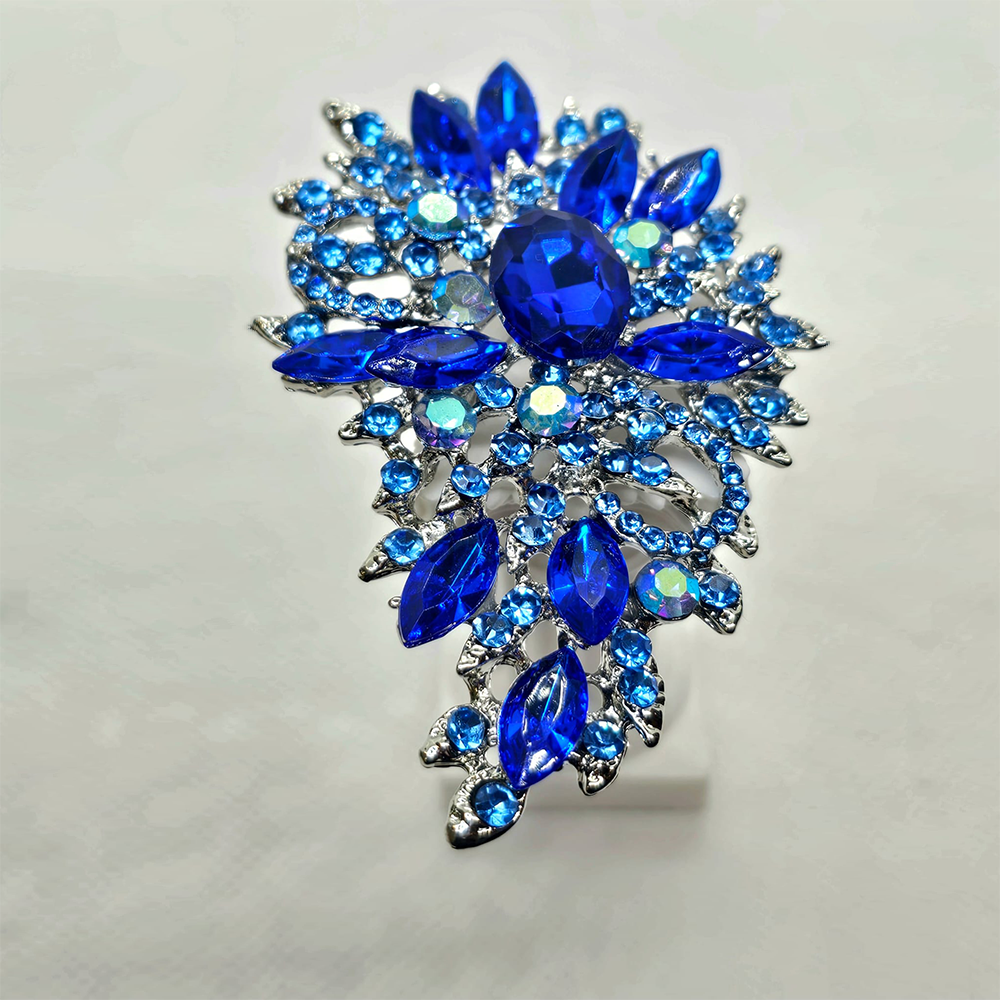 Statement Crystal Bloom Brooch