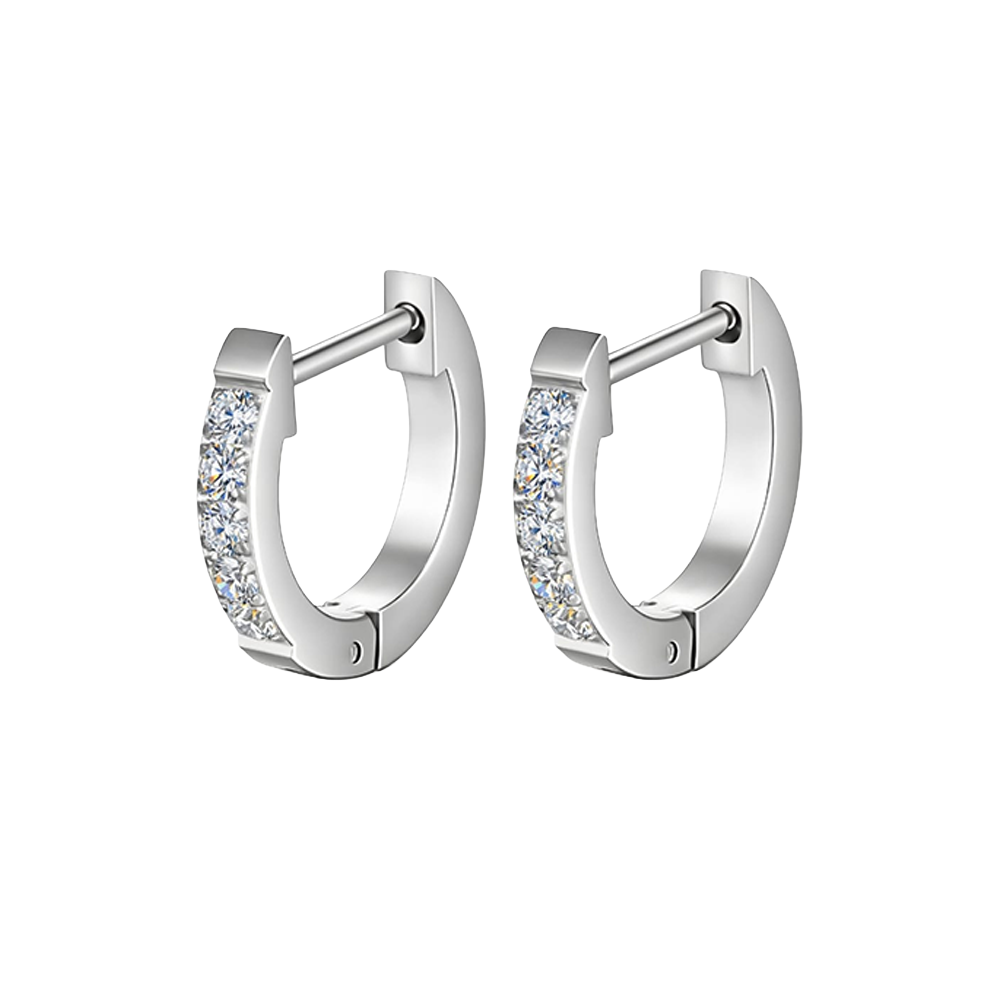 Crystal Huggie Earrings