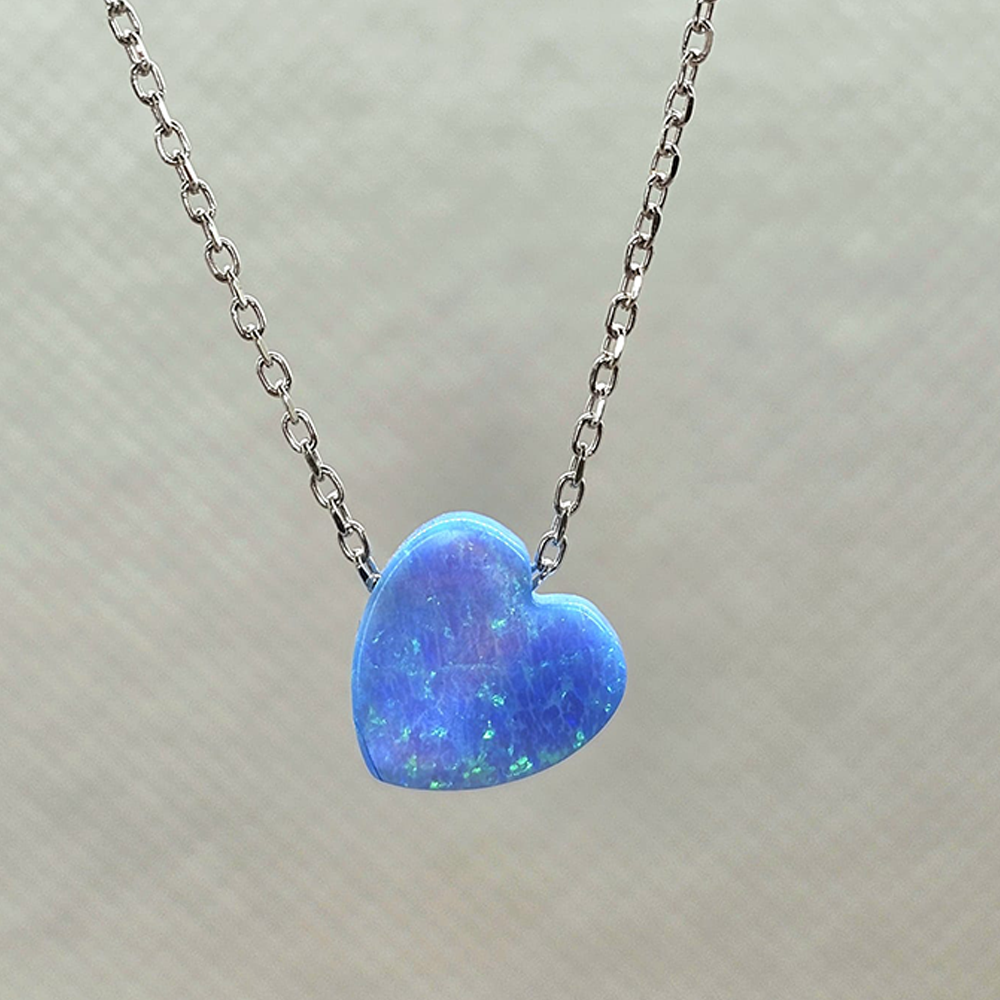 Opalite Heart Necklace