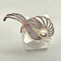 Pearl Wave Brooch