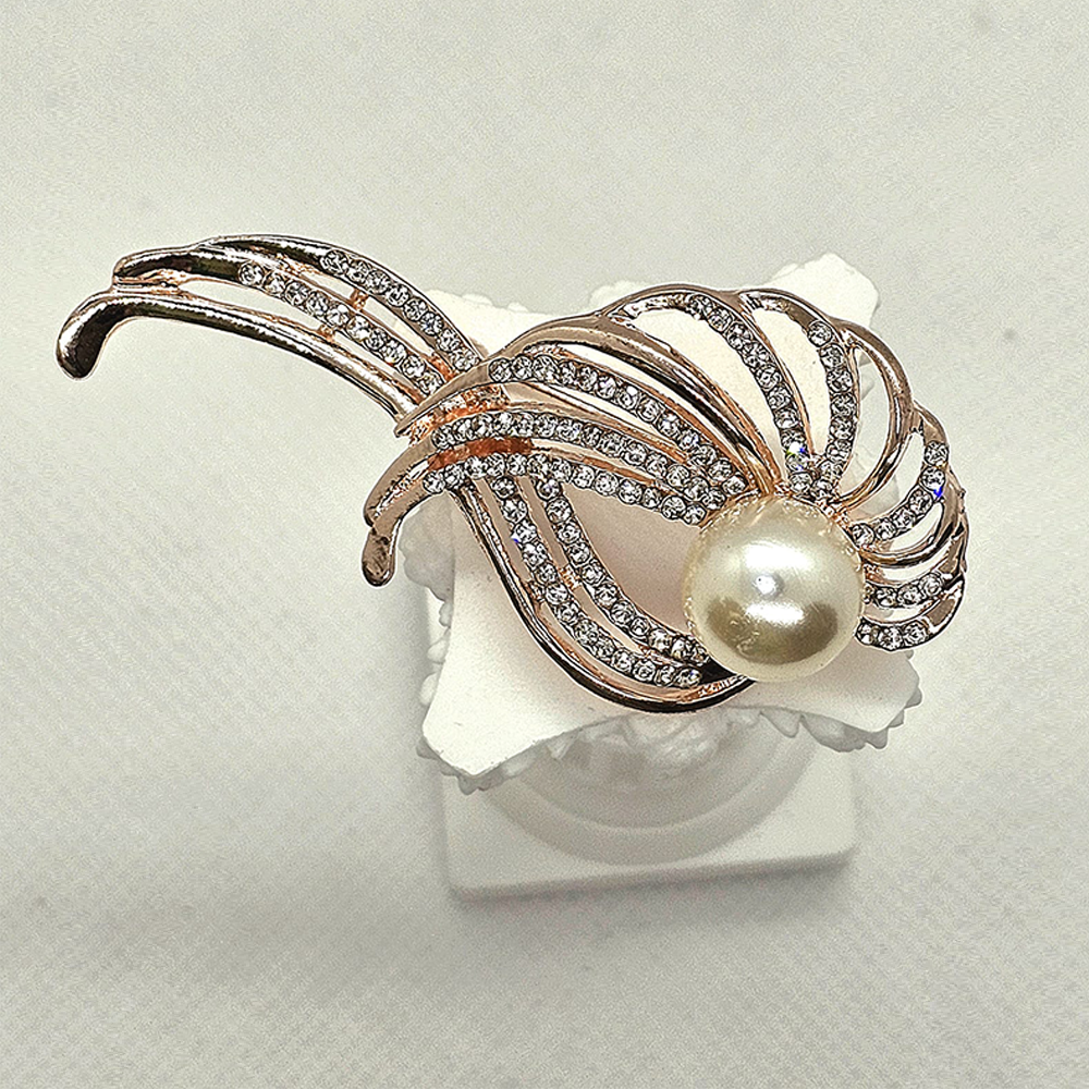 Pearl Wave Brooch