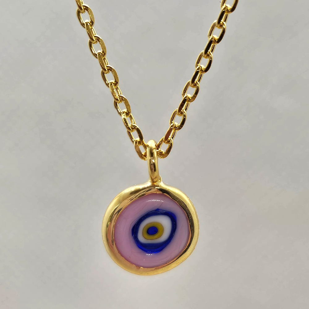 Small Murano Eye Necklace