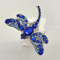 Crystal Dragonfly Brooch