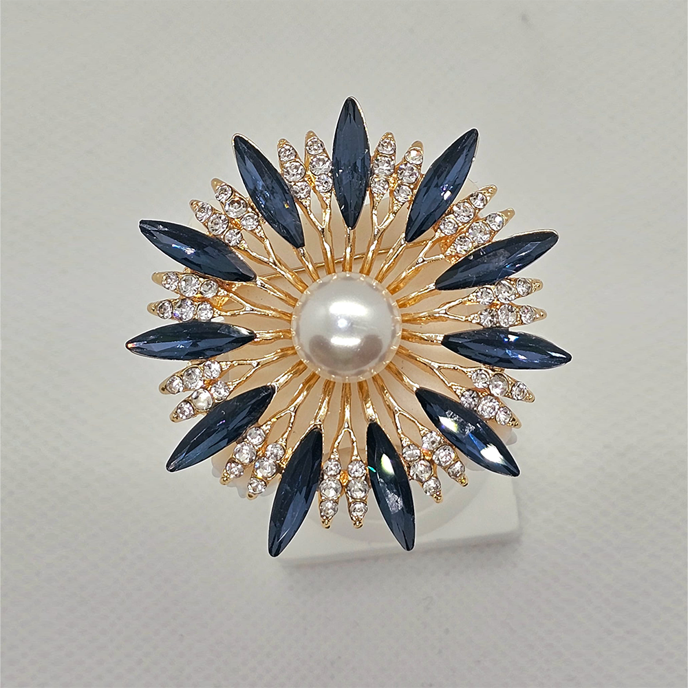 Pearl Sunburst Brooch