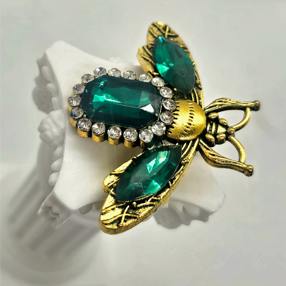 Crystal Bee Brooch