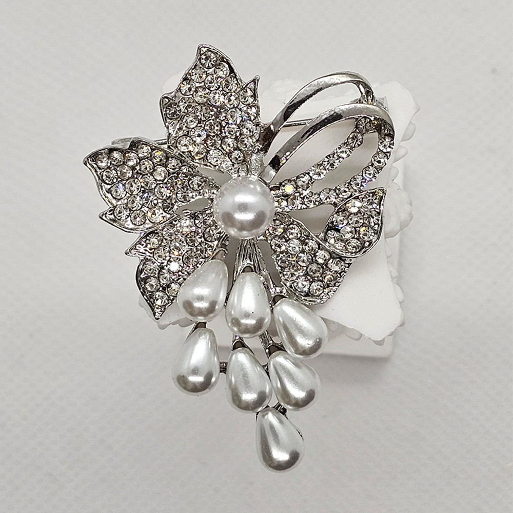 Pearl Drop Bloom Brooch